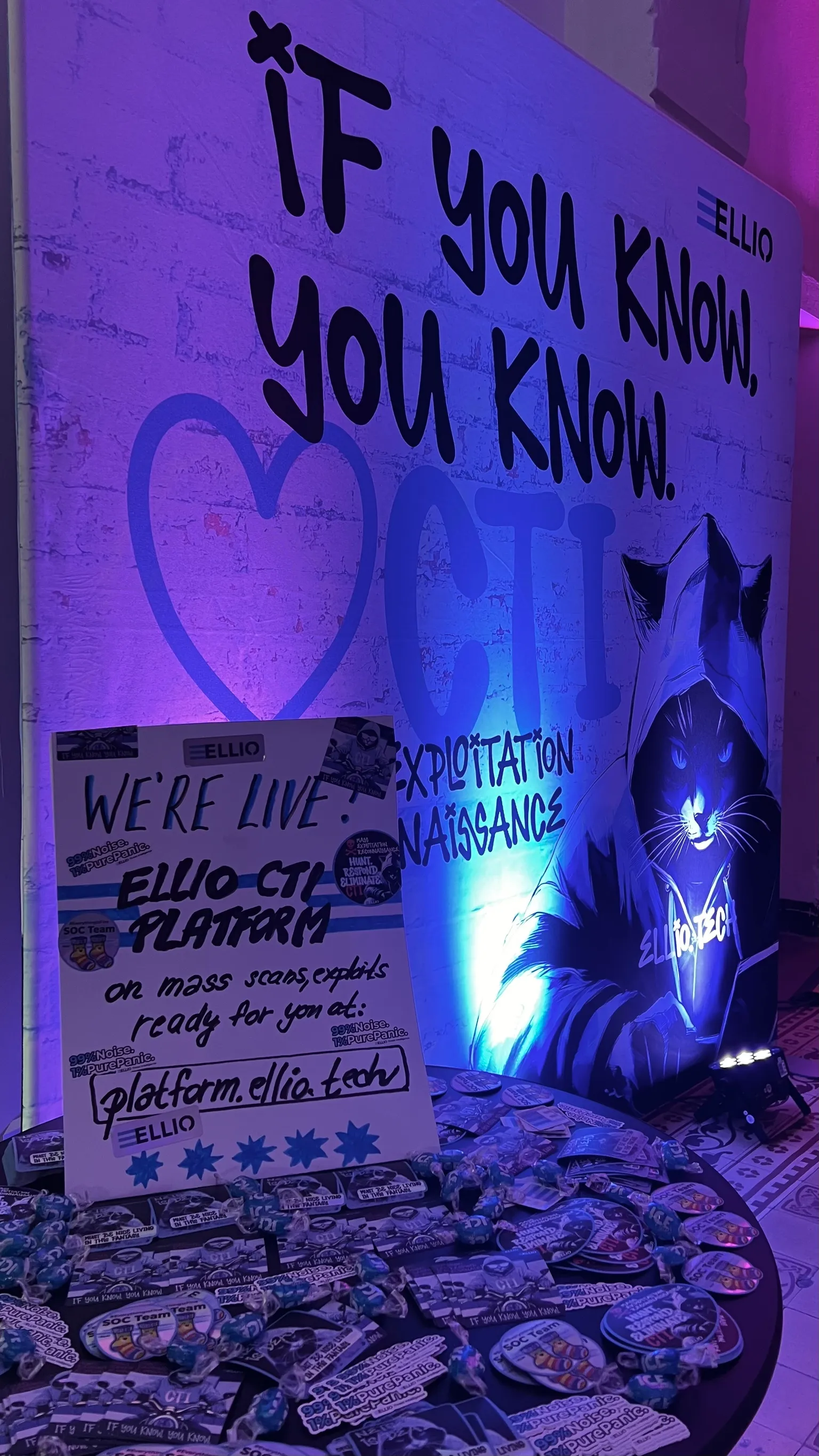 ELLIO at BSides Prague cybersecurity community event.